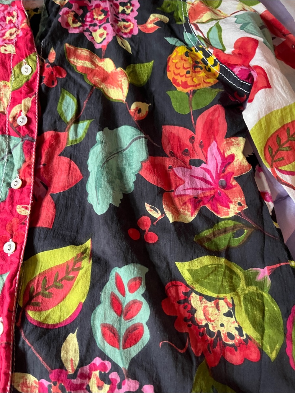 Cino Floral Blouse Size M - Picture 5 of 8
